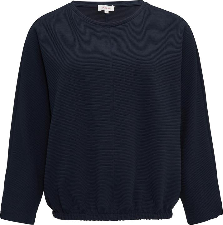 Produktbild S.Oliver Sweatshirt Strukturiertes Sweatshirt mit Fledermausarm im O-Shape (36)