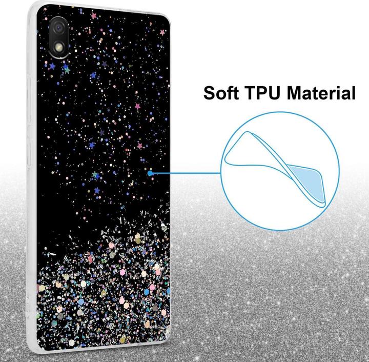 Produktbild Cadorabo TPU Hülle für Xiaomi RedMi 9A / RedMi 9AT mit Glitzer (Xiaomi Redmi 9A, Xiaomi Redmi 9AT)