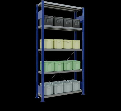 Actual product image Schulte Lagertechnik MULTIplus330 basic racking system with cross brace