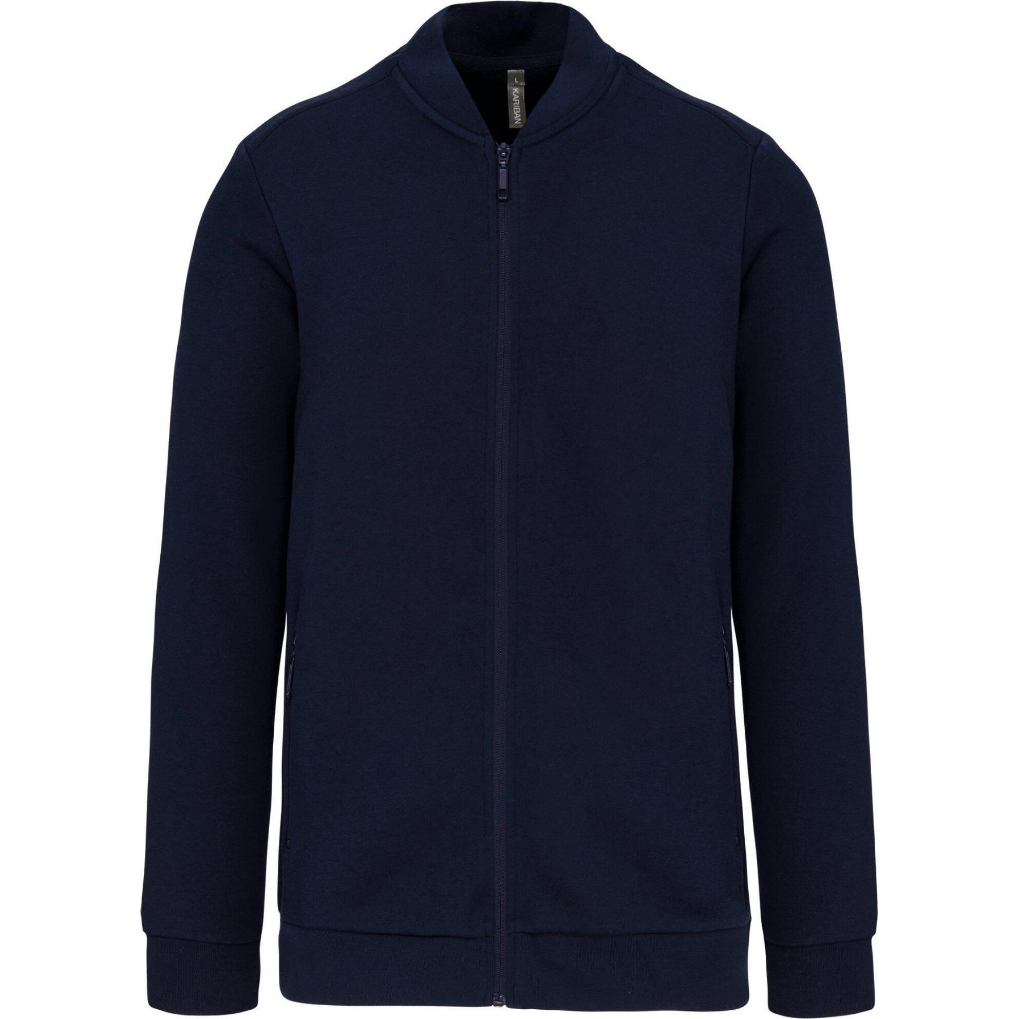Kariban, Herren, Jacke, Fleecejacke mit Reissverschluss (XS), Blau, XS