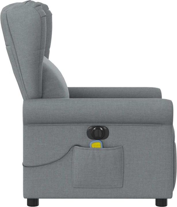Produktbild VidaXL Massagesessel Elektrisch Hellgrau Stoff