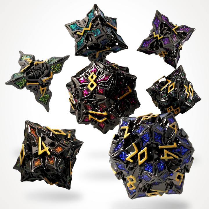 Produktbild Glass Staff Nocturnal Aether Metal RPG Dice Set