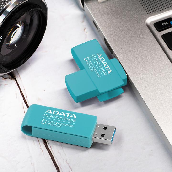 Actual product image Adata UC310 ECO 256 GB (green, USB-A 3.2 Gen 1) (256 GB, USB-A)