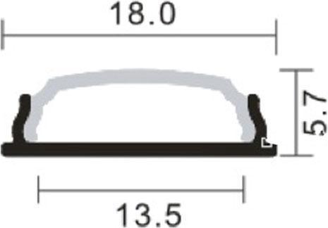 Actual product image Lumina Swiss LED bending profile matt 100cm (100 cm)