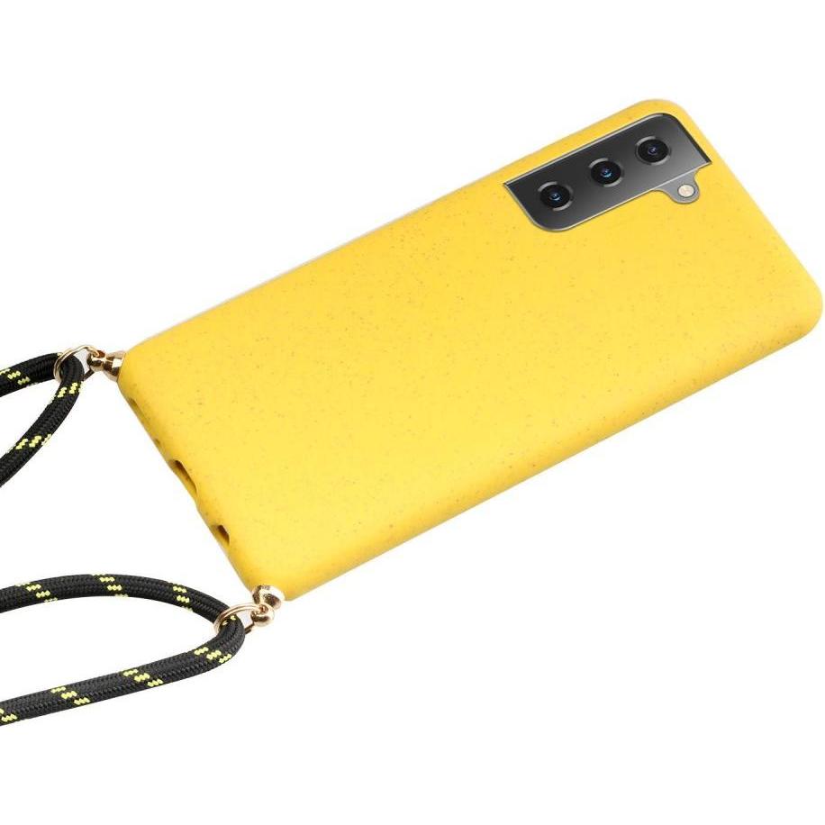 Thumbnail - Cover-Discount Galaxy S21 - Hülle mit Umhängeband gelb, Handykette, Gelb