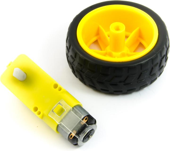 Purecrea Roboter Getriebemotor 1:48 mit Rad