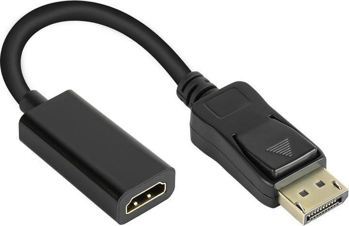 Produktbild Good Connections Adapter DisplayPort 1.2 Stecker an HDMI 1.4b Buchse, 4K @30Hz, vergoldete Kontakte, ca. 20cm, Good C (HDMI, 20 cm)