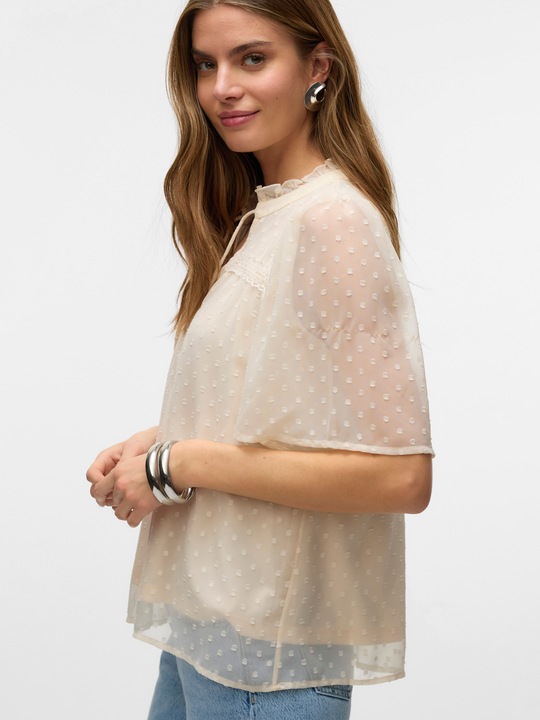 Image du produit Vero Moda Vmleah Ss Lace Top Wvn Ga Noos (XL)