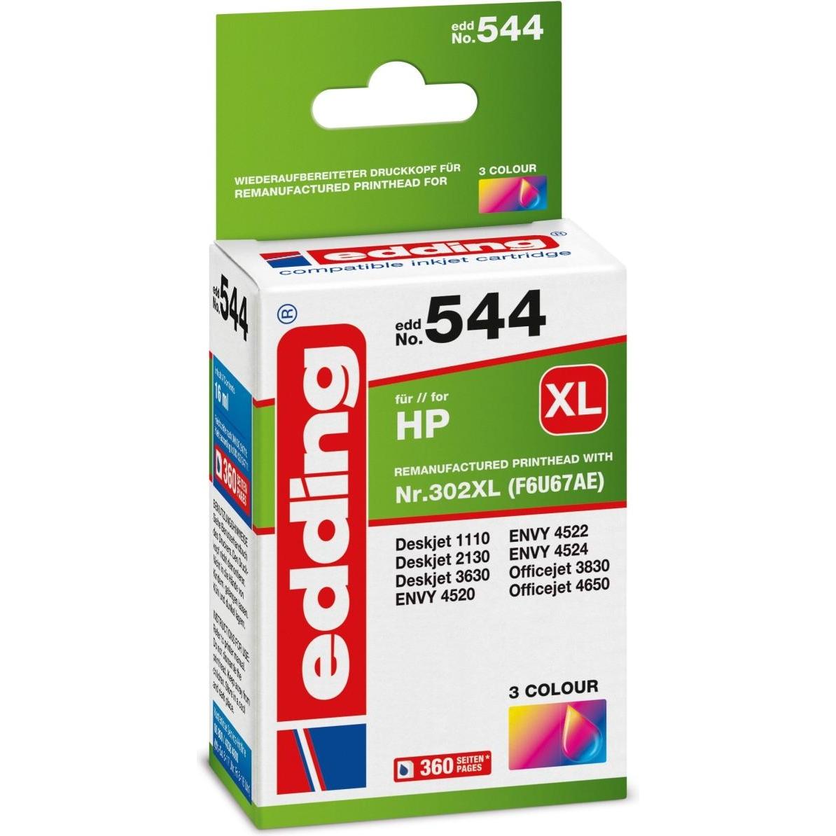 Thumbnail - Edding, Druckerpatrone, EDD-544 Druckerpatrone (e) Kompatibel Hohe (XL-) Ausbeute (Color)