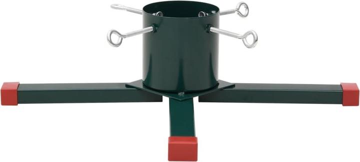 Produktbild vidaXL Christbaumständer Weihnachtsbaumständer Tannenbaumständer Weiss Metall