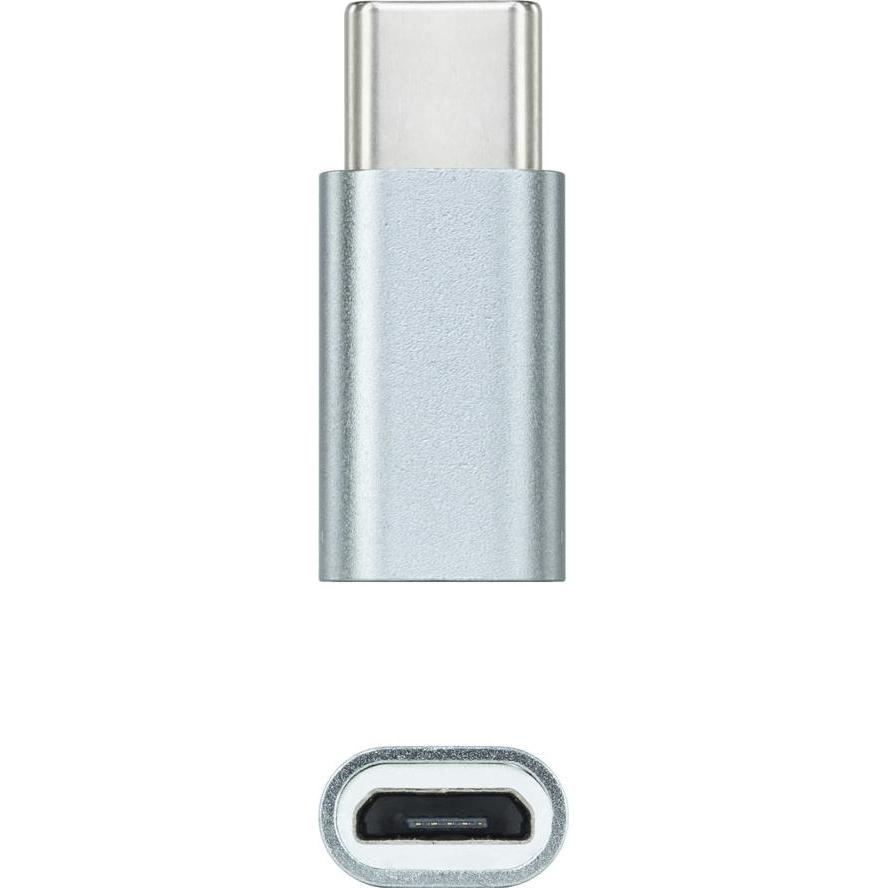 Tooq Technology Nanocable 10.02.0011 Kabeladapter USB C Micro USB Grau (USB 3.0), USB Kabel