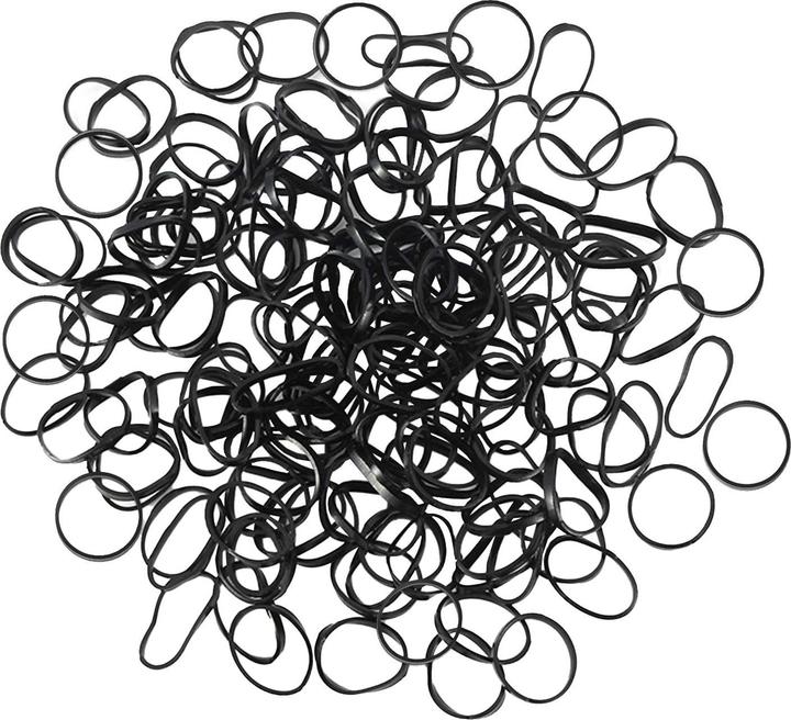 Immagine prodotto JTI 500x lacci per capelli, plastica - nero (Elastico per capelli)