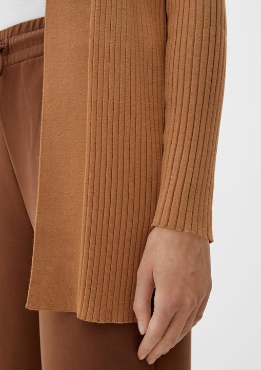 Produktbild s.Oliver Strickjacke Strickjacke mit Rippstruktur (42)