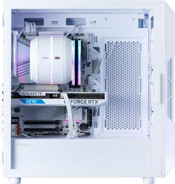 Produktbild Zalman GHE i3 Neo ARGB V2 Tempered Glass PC-Gehäuse ATX - Weiss (ATX, Mini-ITX)