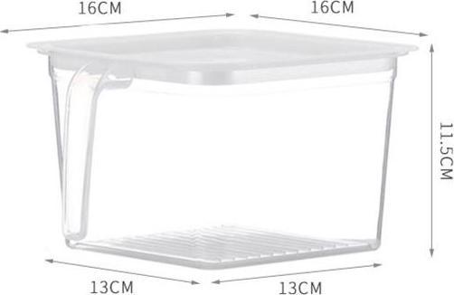Actual product image JTI Fridge box with lid - white