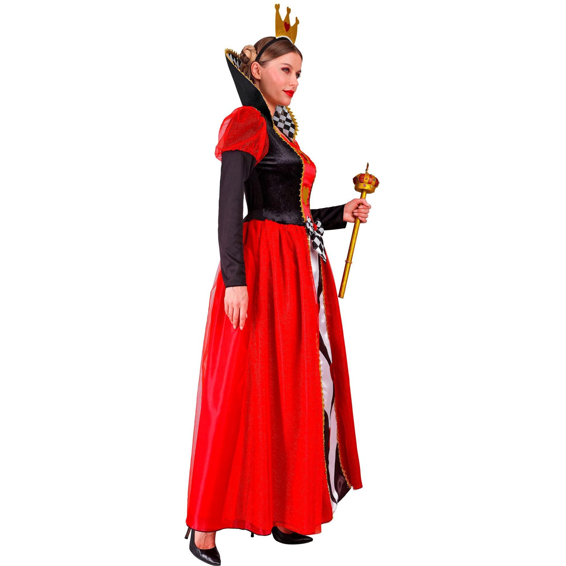 Thumbnail - Widmann KÖNIGIN DER HERZEN (Kleid, Krone), XL (XL)