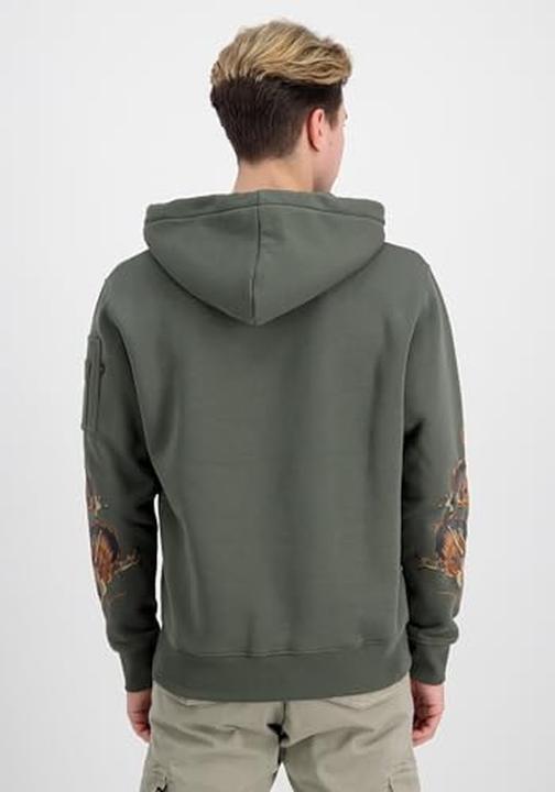 Produktbild Alpha Industries Dragon EMB Hoody mit Brustlogo und Ärmelflagge (S)