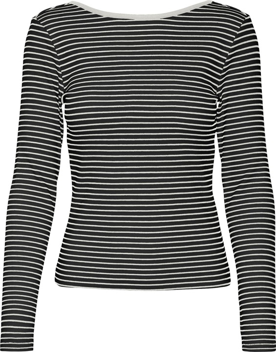 Vero Moda Vmchloe Stripe Ls 2way Short Top Go Noos (M)