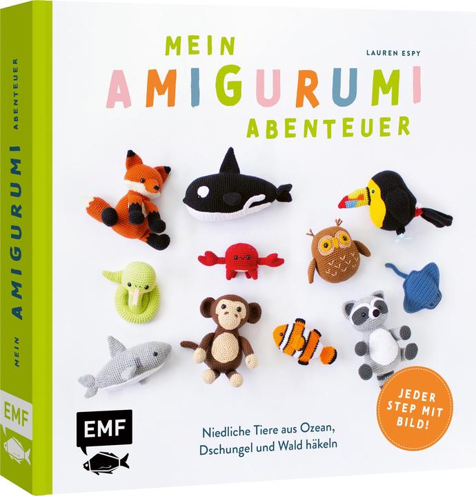 Produktbild Mein Amigurumi-Abenteuer – Tiere häkeln (Deutsch, Katrin Korch, Lauren Espy, 2024)
