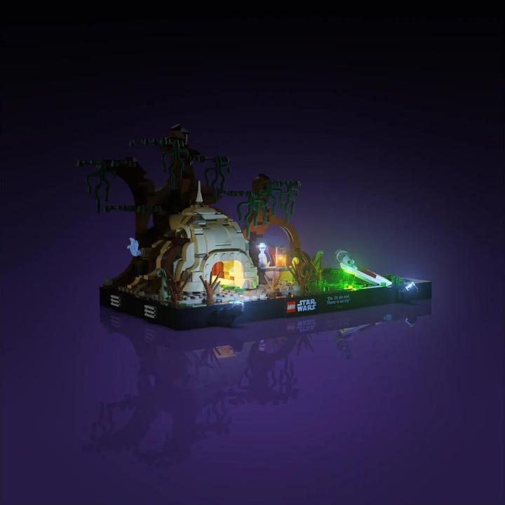 Produktbild Light my bricks LMB 2.0 LED Licht Set für LEGO® 75330 Jedi Training auf Dagobah Diorama