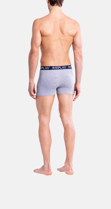 Immagine prodotto Replay Trunk BOXER Style 01/C Basic Cuff Logo im 2er Pack (S, Confezione da 2)