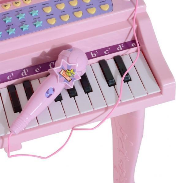 Image du produit Homcom Piano pour enfants avec tabouret (Anglais)
