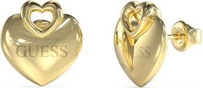 Guess Crazy In Love Gold-Plated Steel Heart Earrings
