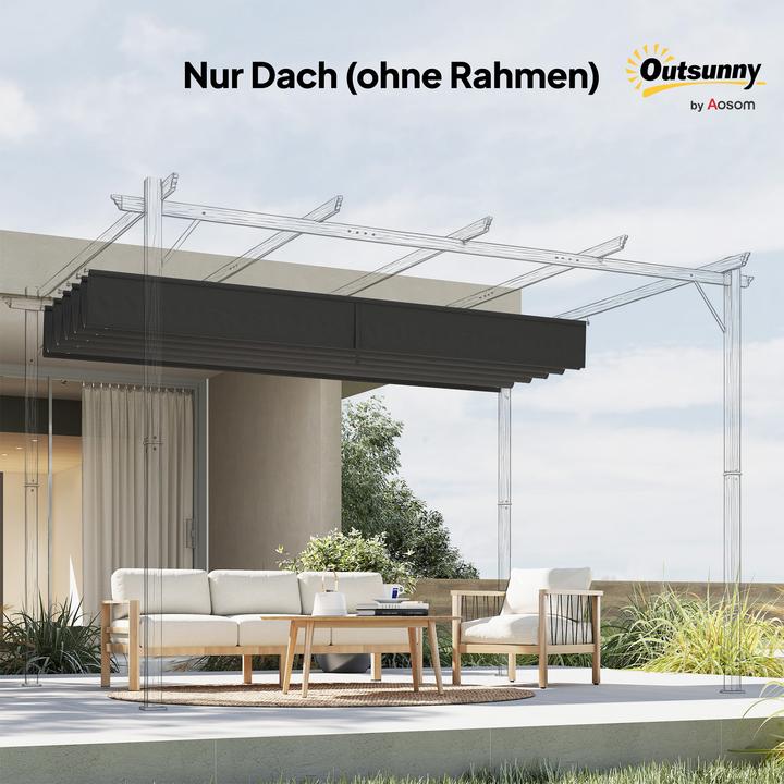 Produktbild Outsunny Ersatzdachtuch für 4 x 3 m Pavillons mit Löchern (250 cm, 350 cm)