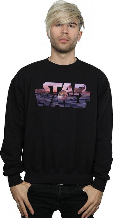 Actual product image Star Wars Mens The Mandalorian The Child Logo Sweatshirt (S)