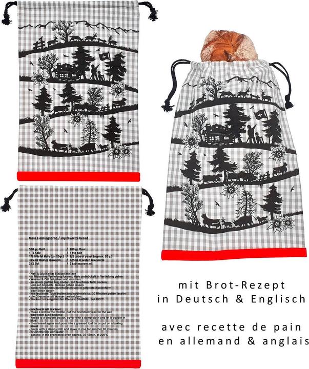 Actual product image Angela Bruderer Brotbeutel Baumwolle «Scherenschnitt»