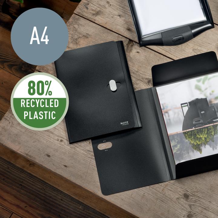 Produktbild Leitz Einlagemappe ALPHA Recycle A4 Schwarz (A4, 1x)