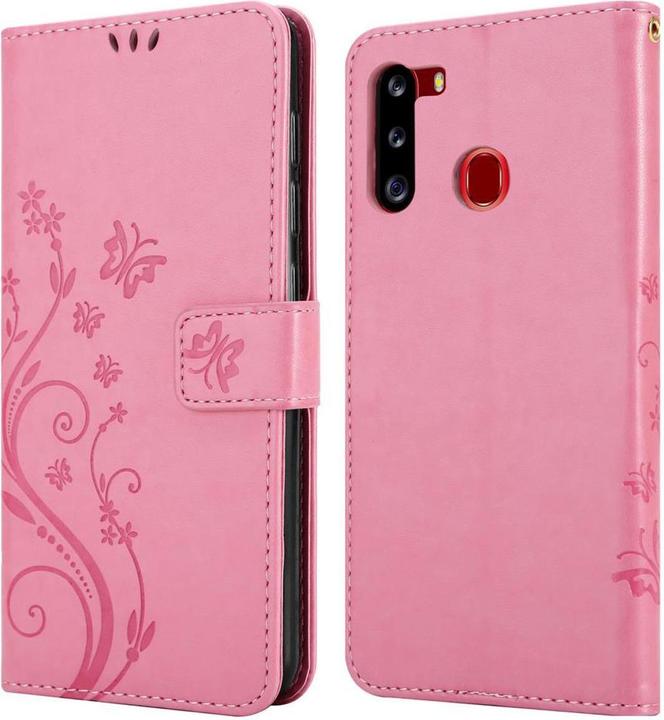 Produktbild Cadorabo Flower Book Hülle (Samsung Galaxy A21)