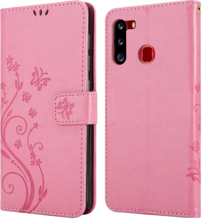 Actual product image Cadorabo Flower Book cover (Samsung Galaxy A21)