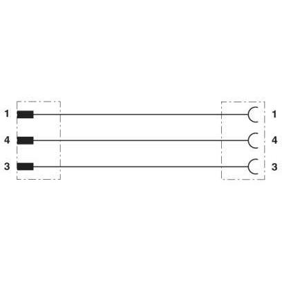 Thumbnail - Phoenix Contact Sensor-/Aktor-Steckverbinder, Elektronikkabel + Stecker, Schwarz, Grau