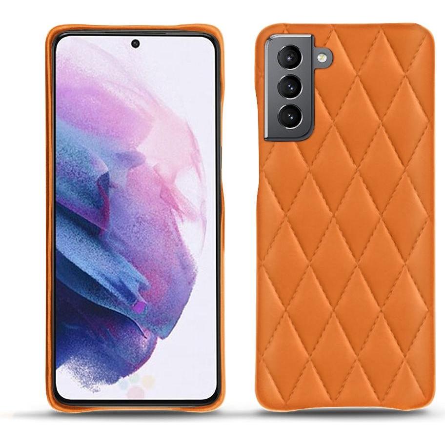 Thumbnail - Noreve Lederschutzhülle (Samsung Galaxy S21), Smartphone Hülle, Orange