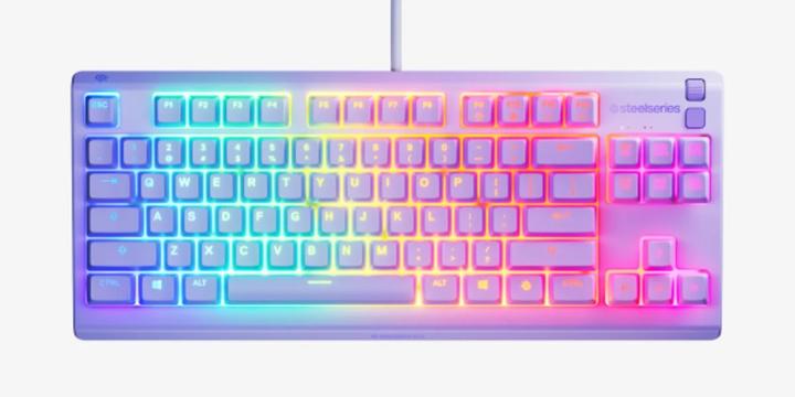 Actual product image SteelSeries Apex 3 TKL US, lavender (US, Cable)