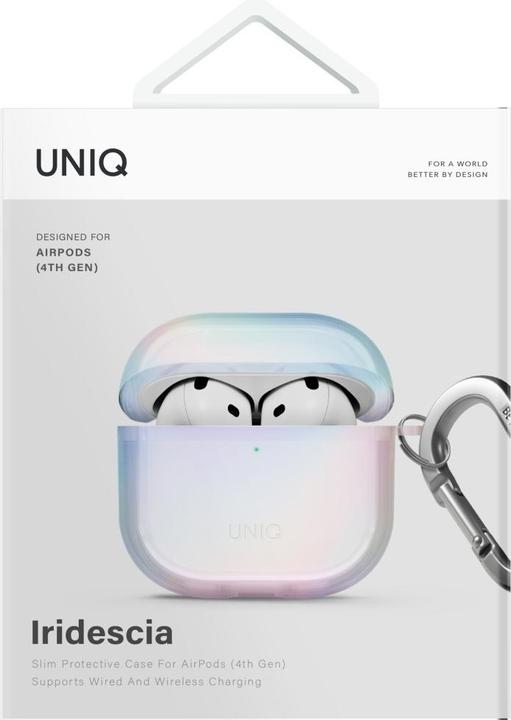 Productafbeelding Uniq Case Iridescia for AirPods 4 Hang Case holo quartz (Hoofdtelefoon hoes)