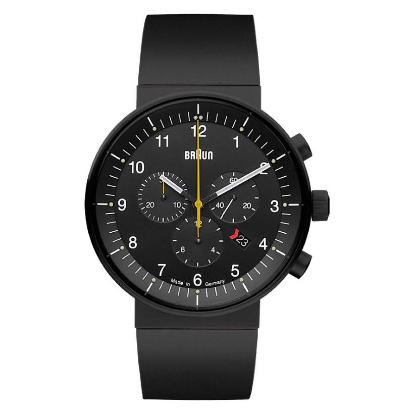 Braun, Armbanduhr, BN0095BKBKBKG, Schwarz, (43 mm)