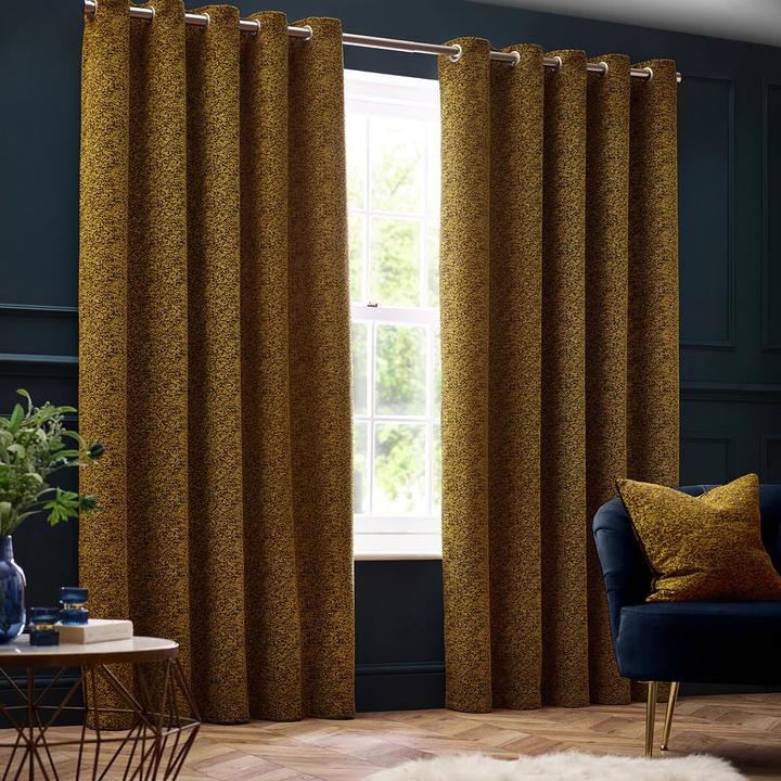 Actual product image New Galaxy Chenille Eyelet Curtains (168 x 229 cm)