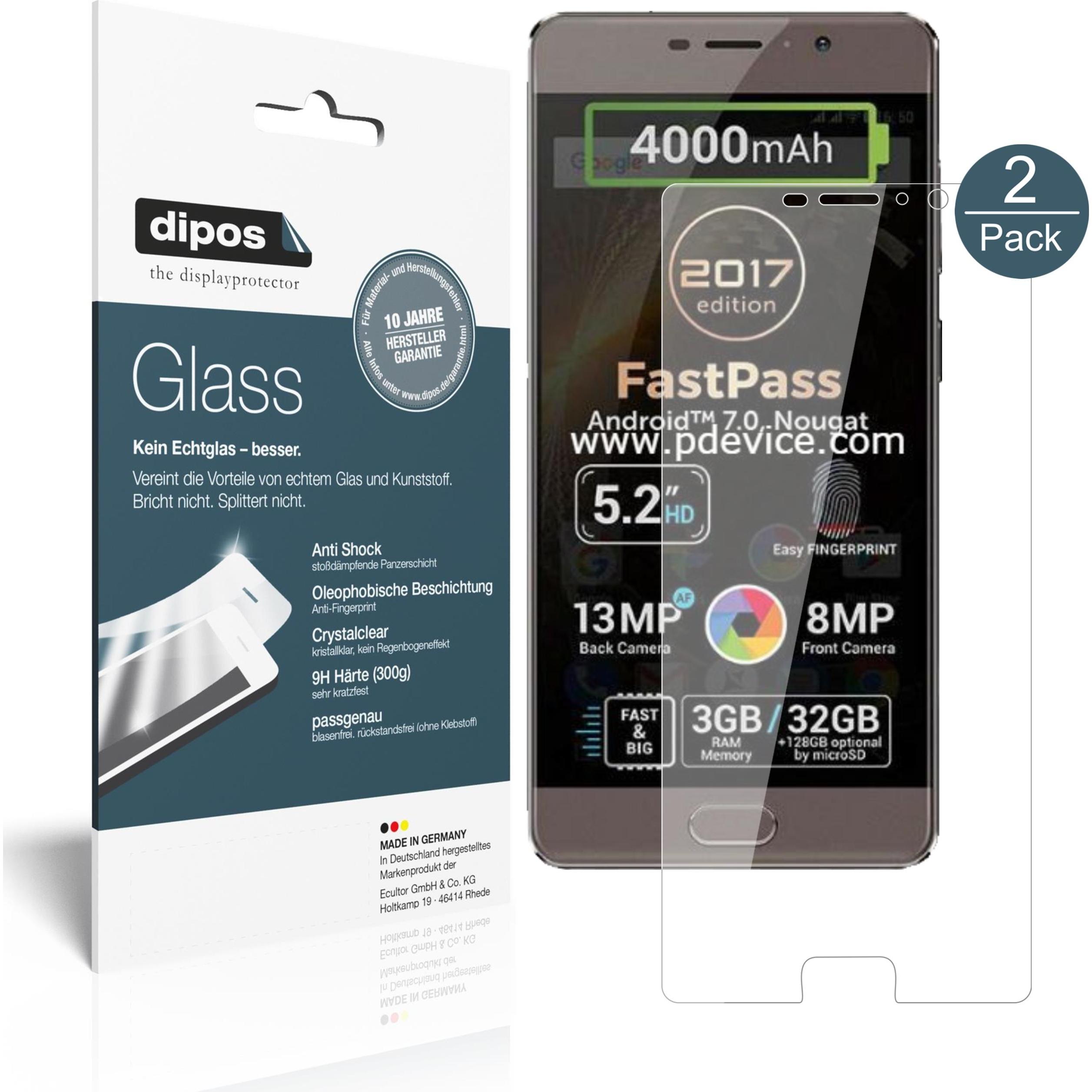 Dipos Displayschutz Anti-Shock (1 Stück, Allview P9 Energy Lite), Smartphone Schutzfolie, Transparent