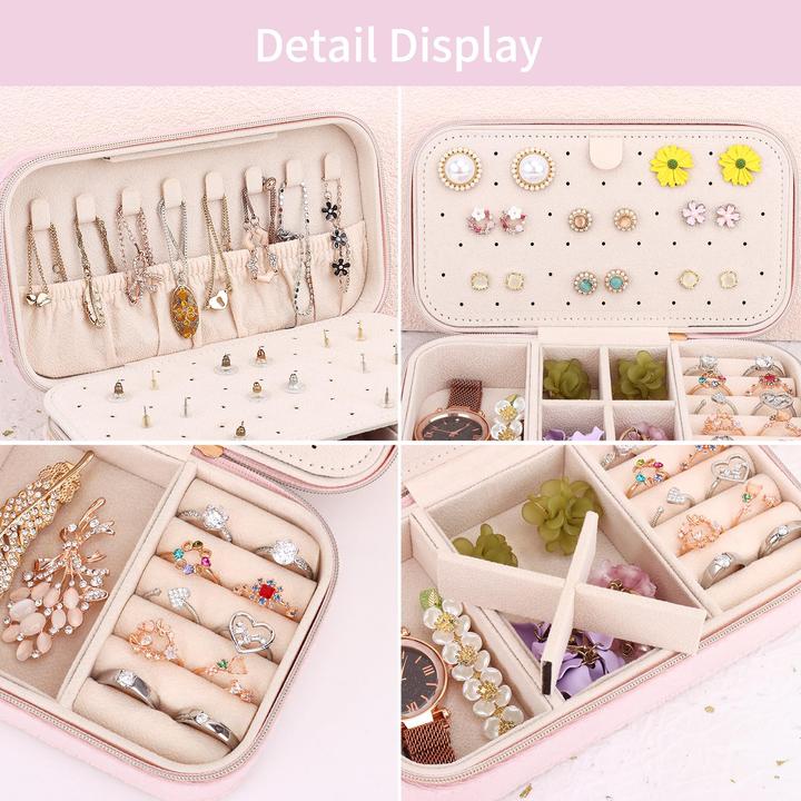 Produktbild Only-Bags.Store Kleine Reiseschmuckschatulle Samt