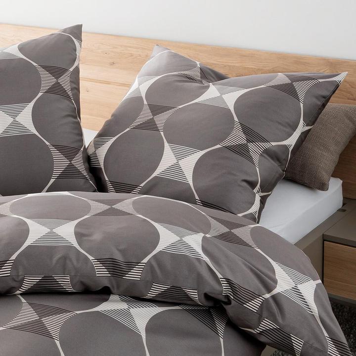 Immagine prodotto Janine Mako-Satin Bettwäsche J.D. 87103 taupe (Set di biancheria da letto, 135x200 cm + 80x80 cm)