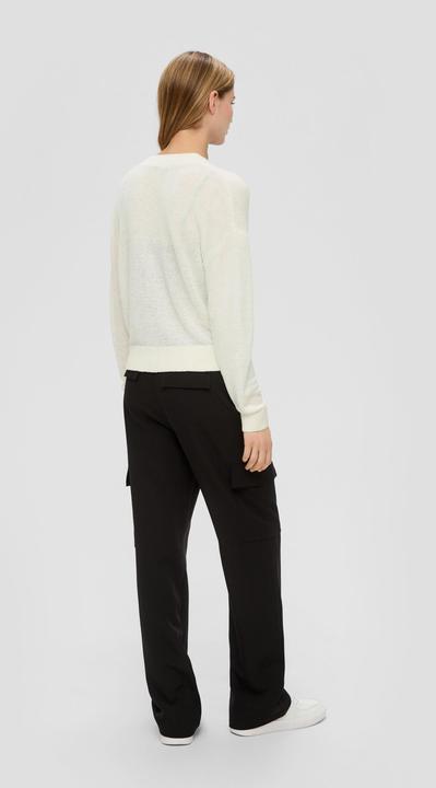 Produktbild s.Oliver Strickjacke Verkürzte Strickjacke mit Knöpfen (XL)