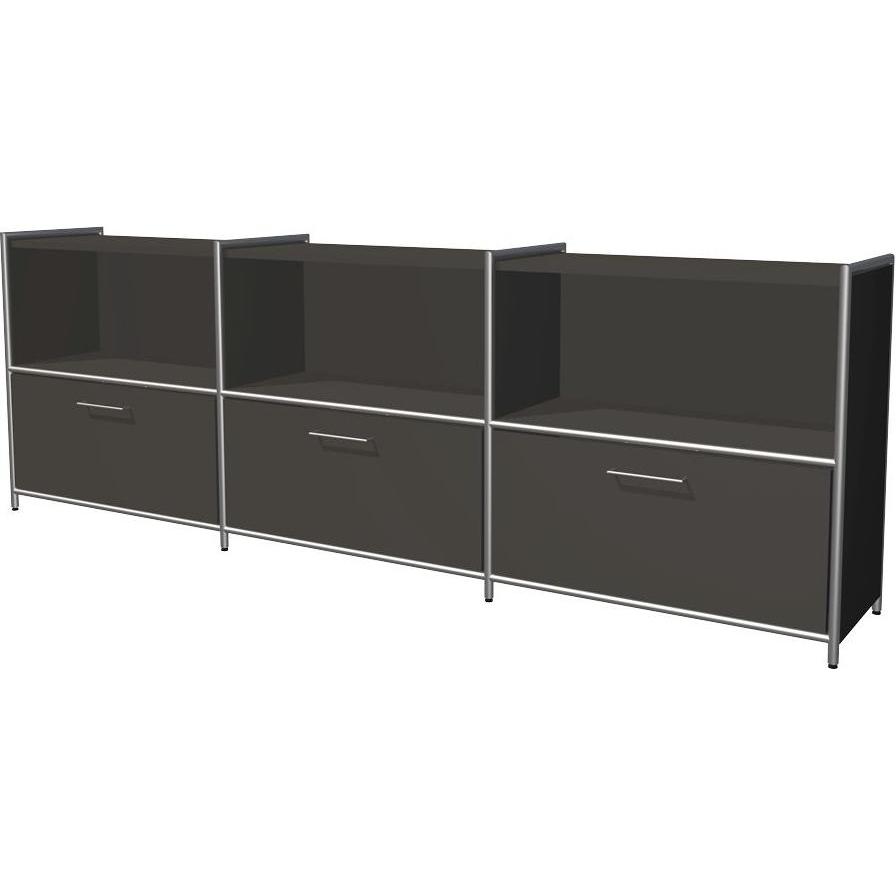 Kerkmann, Kommode + Sideboard, Sideboard ARTLINE, 2 Ordnerh”hen, 3 Schubladen