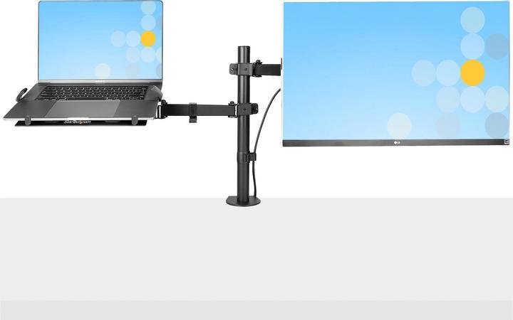 Actual product image StarTech Monitor Arm with VESA Laptop Tray (Table, 34", 16 kg)