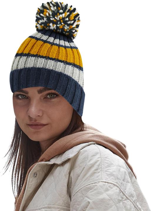 Actual product image Beechfield Hygge With Stripes Cap (One size)