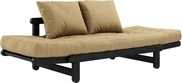 Actual product image Karup Design Beat Black Lacquered. Cushion Size: 50x55 CM (3-seater, Sofa bed)