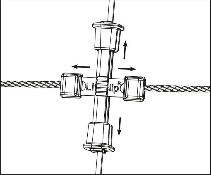Actual product image AKO Litzclip repair kit for vertical struts in willow nets