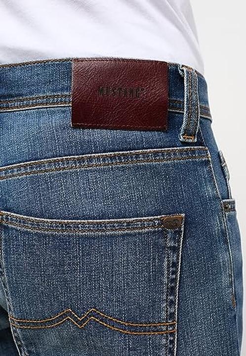 Actual product image Mustang Oregon Tapered crinkle dark rinse (W35/L36)