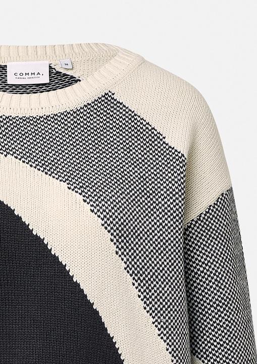 Image du produit Comma Strickpullover Pullover mit Intarsienmuster (40)